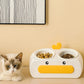 Duck Design Double Pet Bowls For Cats Dogs