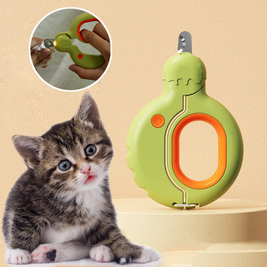 Donut Pet Nail Clippers With LED Light For