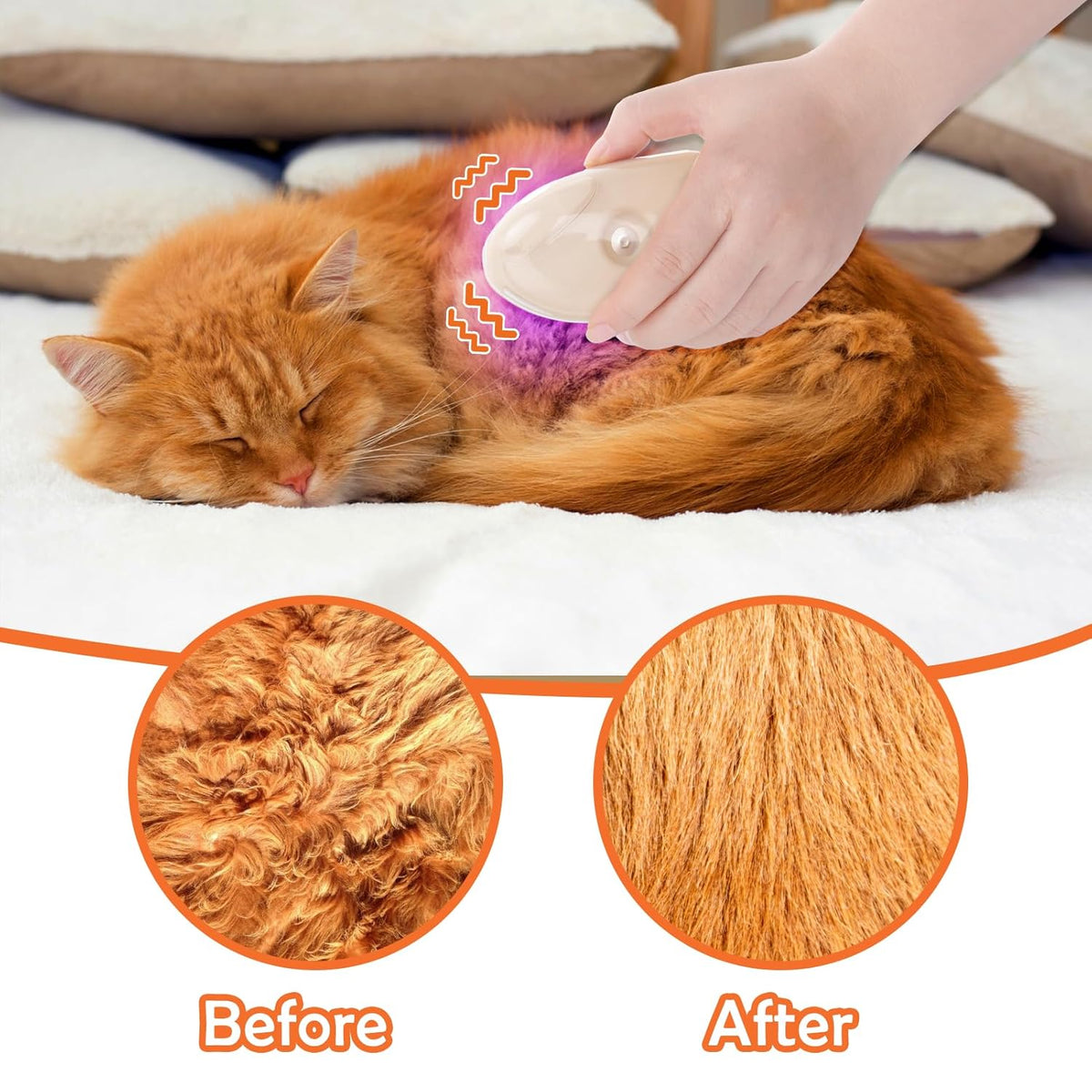 4 In 1 Steam Cat Brush Grooming Tool