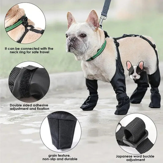Waterproof Adjustable Dog Shoes For Outdoor Paw Protection