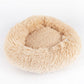 Round Plush Dog Cat Bed Nest For Small