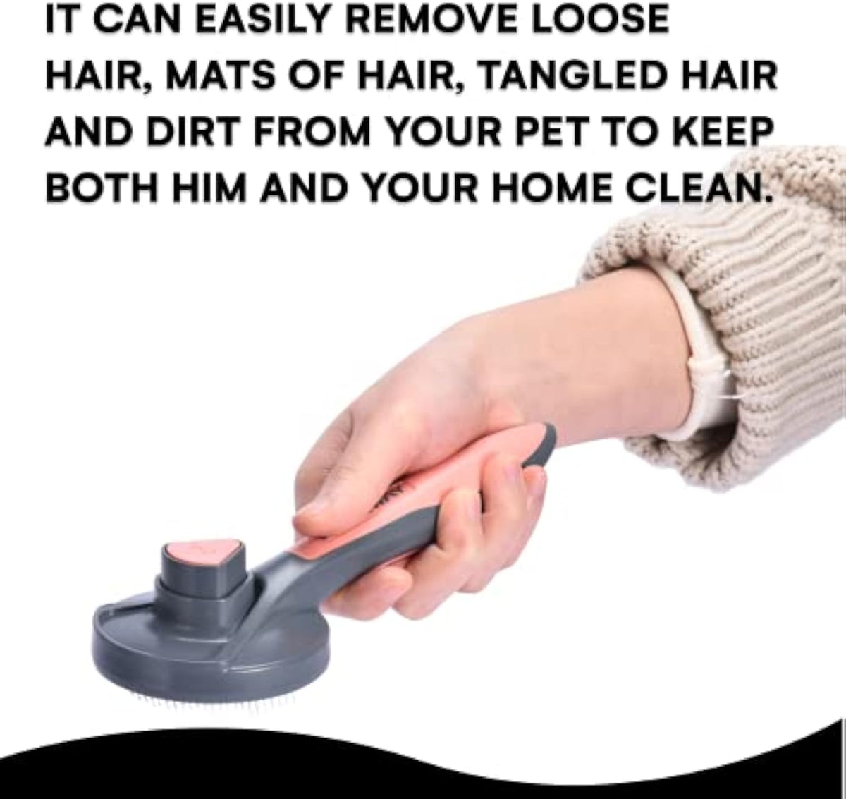 Self Cleaning Slicker Brush For Cats Dogs Rabbits
