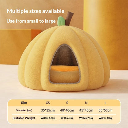 Winter Warm Enclosed Cozy Cat Bed For Indoor