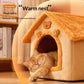 Enclosed Warm Cat Dog Bed Removable Washable All