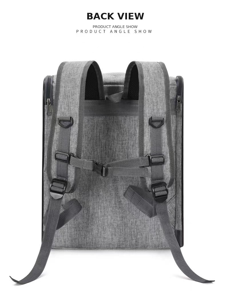 Large Ventilated Pet Backpack Carrier For Outdoor Travel