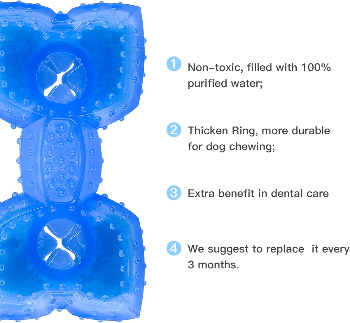 Cooling Puppy Teether Chew Toy With Treat Holder